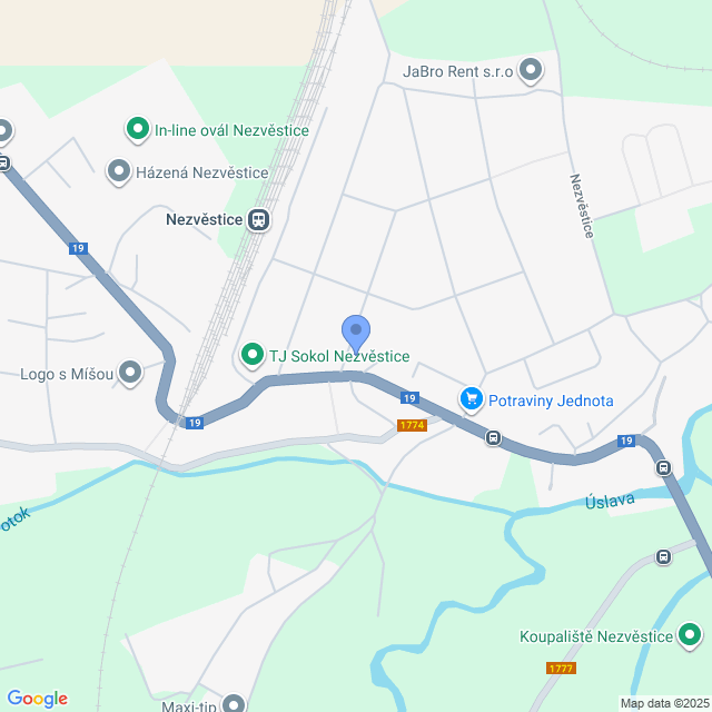 Obrázek mapy, kde se nachází škola